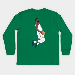 Jaylen Brown Dunk Kids Long Sleeve T-Shirt